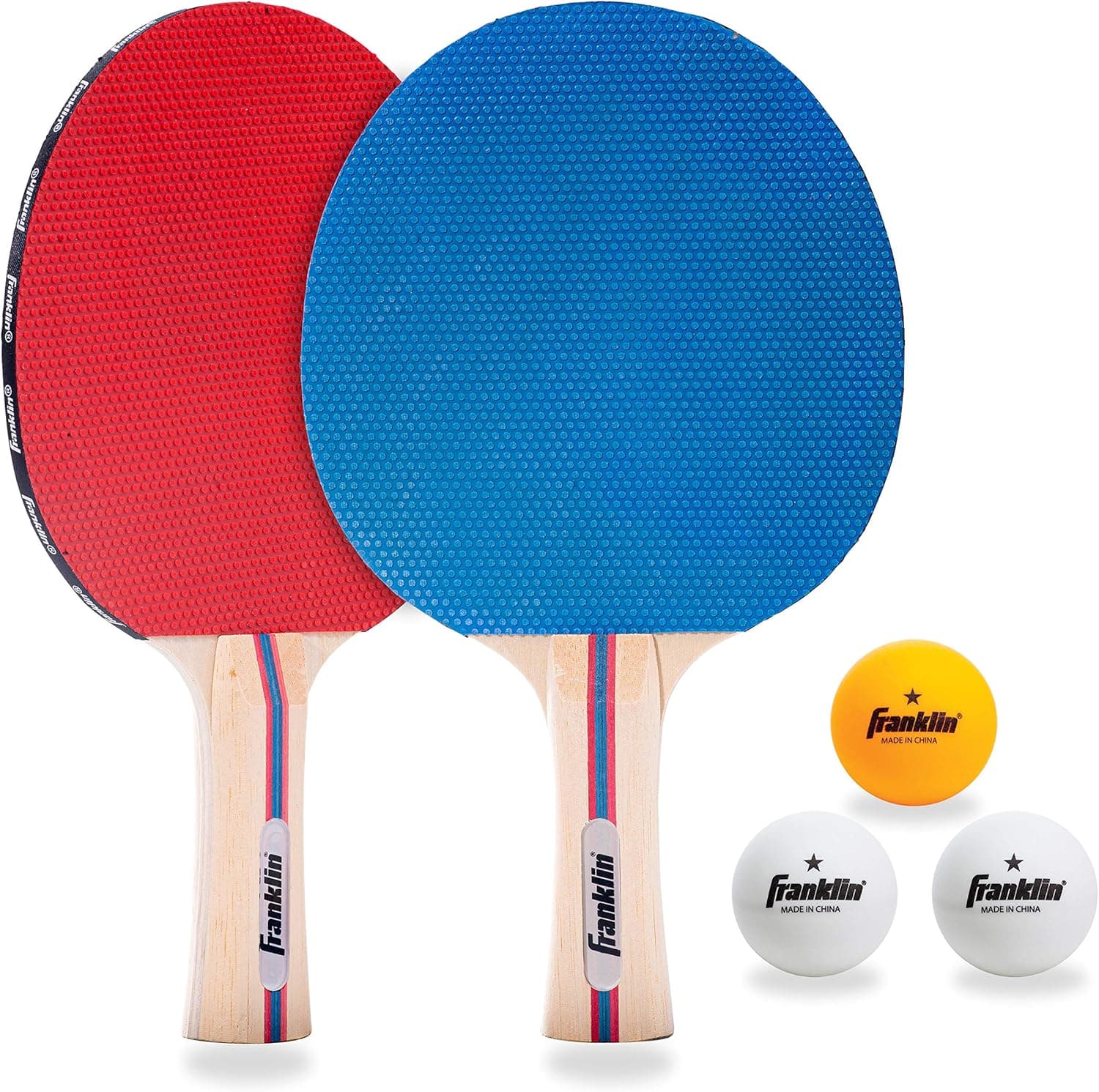 Franklin Sports Conjunto de palhetas de ténis de mesa com bolas
