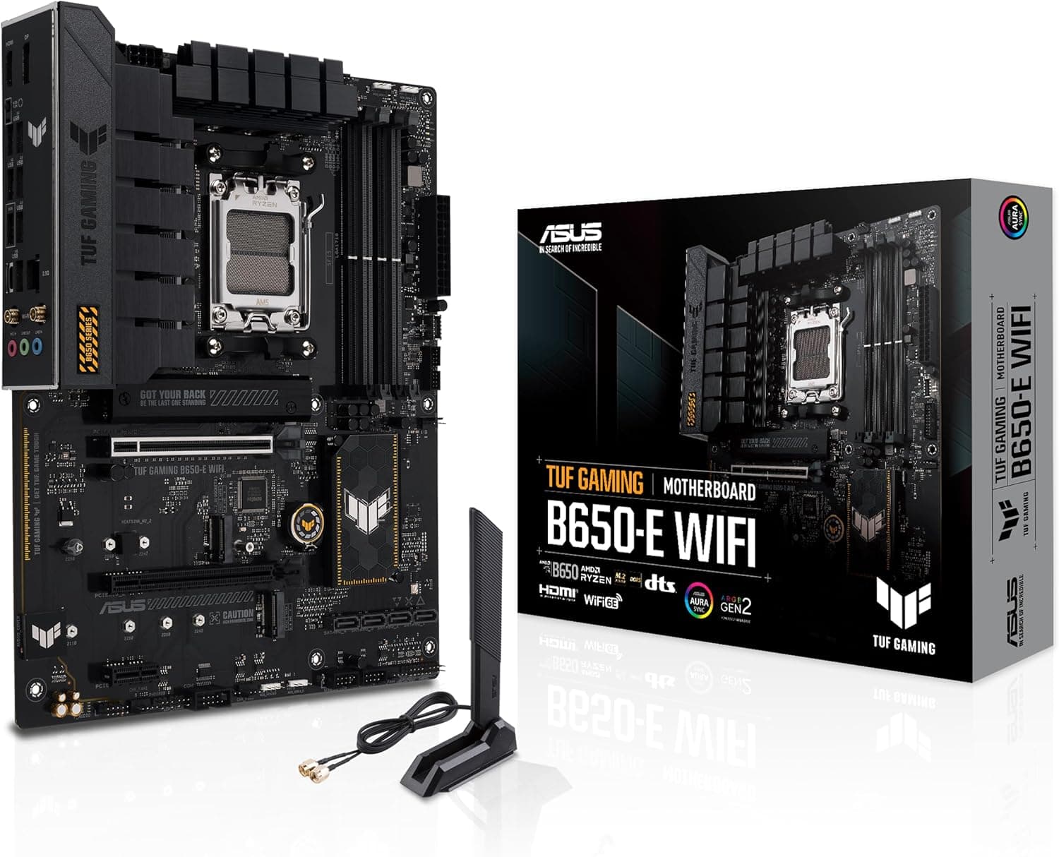 ASUS TUF GAMING B650-E WIFI | Motherboard ATX para Ryzen AM5 com Wi-Fi 6E PCIe 5.0 e Aura Sync RGB