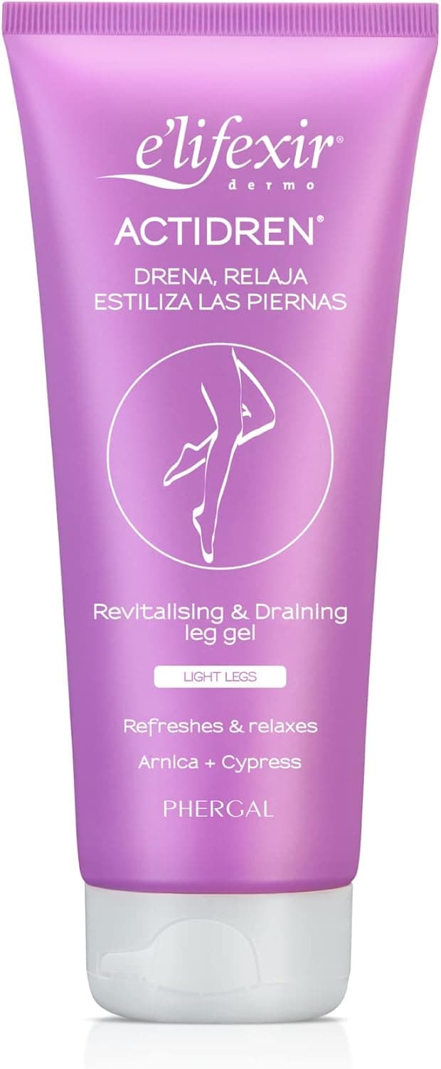 E'LIFEXIR Actidren Gel relaxante das pernas, dreno, relaxe e estimula as pernas, melhora a circulação, reduz o volume de pernas e tornozelos inchados, 200 ml