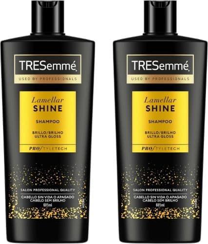 TRESemmé Shampoo Lamellar Shine para cabelo sem vida ou apagado, 685 ml x 2