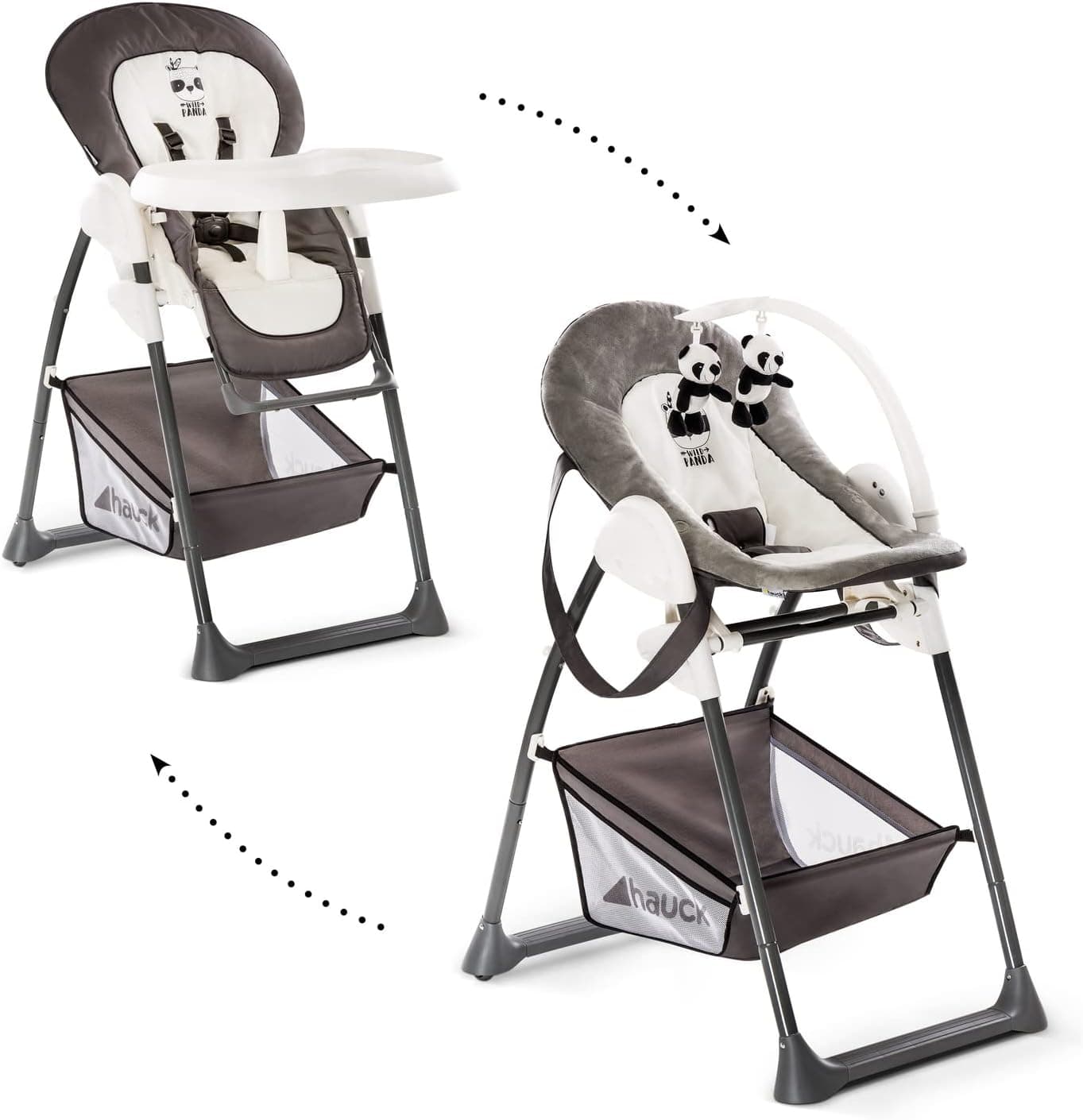 Hauck Sit N Relax | Cadeira alta evolutiva para bebé com rede de descanso e bandeja ajustável