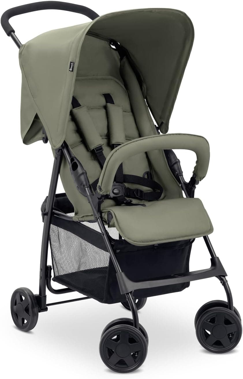 Hauck Sport | Carrinho de bebé leve reclinável desde o nascimento até 15 kg com cesto grande e fecho compacto