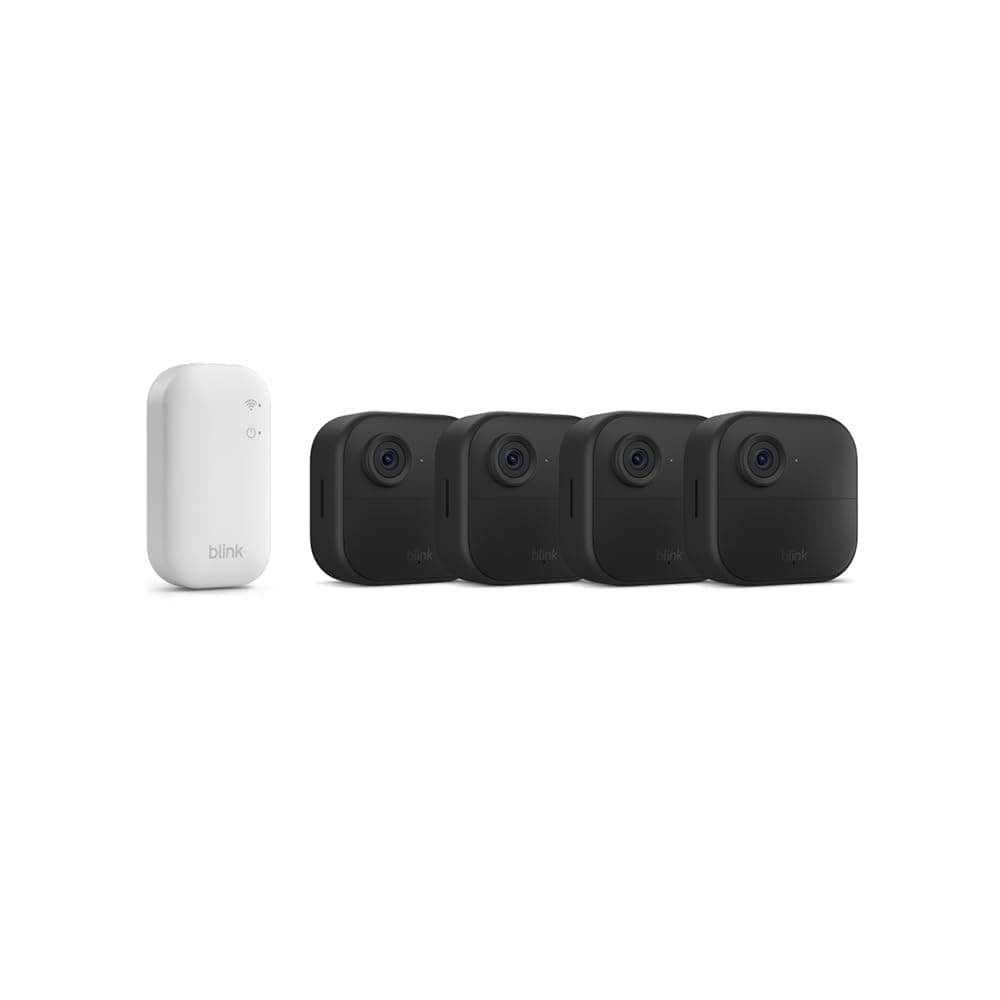 Blink Outdoor 4 sistema de segurança HD sem fios (4 câmaras + Sync Module, 2 anos de autonomia, Alexa)