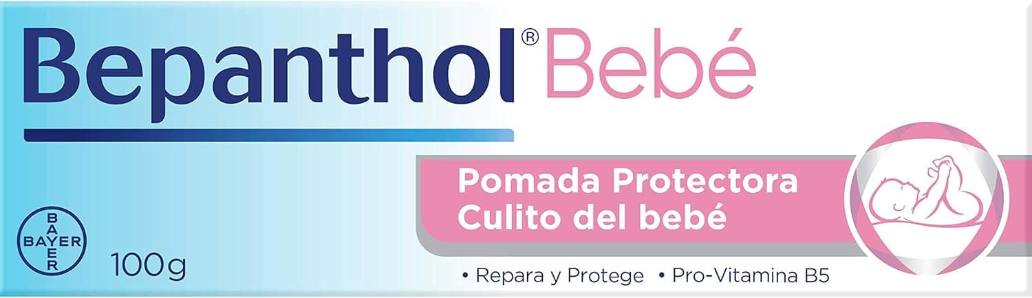 Crema Culito Bebe - Bepanthol Bebé Pomada Protectora con Pro-Vitamina B5 - Crema para Irritaciones - Crema Pañal - Crema Bebe Recién Nacido - 100 g