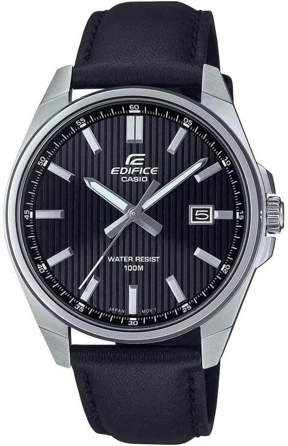 Casio EFV-150L-1AVUEF | Relógio de pulso analógico em pele para homem