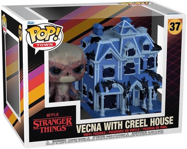 Funko Pop! Town: Stranger Things - Creel House with Vecna - figura de vinil colecionável