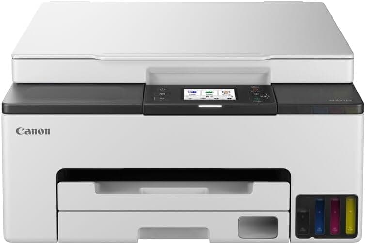 Canon Maxify GX1050 Megatank, impressora compacta multifuncional 3 em 1, sistema de jato de tinta, reservatórios de tinta preenchíveis, Wi-Fi, capacidade de 250 folhas, impressão de alta velocidade
