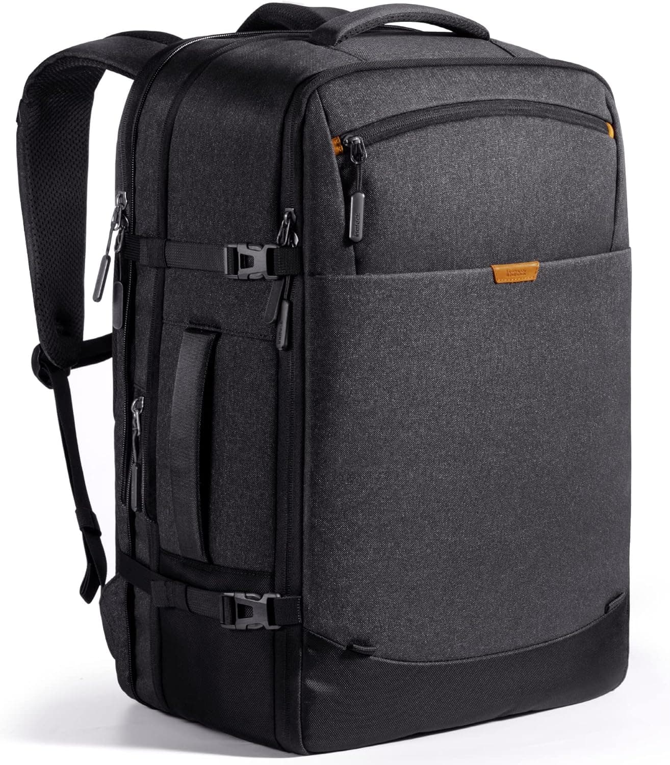 Inateck Mochila de viagem de 38,5 - 46,2 l, transporte expansível, bagagem de cabine de 3 vias resistente a salpicos, aprovada para voos