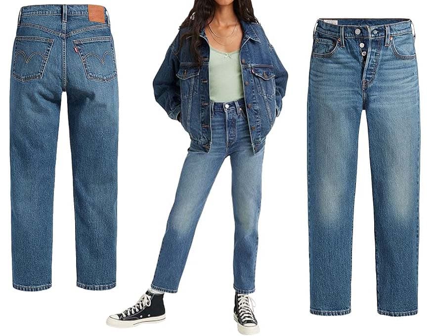 Levi's 501 Crop Calças de ganga para mulher