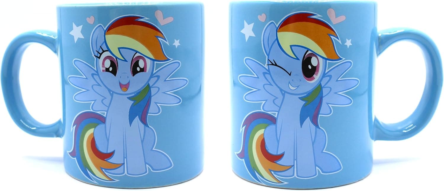Joytoy - My Little Pony Caneca de cerâmica Rainbow Dash em caixa, azul, 1 unidade (Joy Toy 95771)