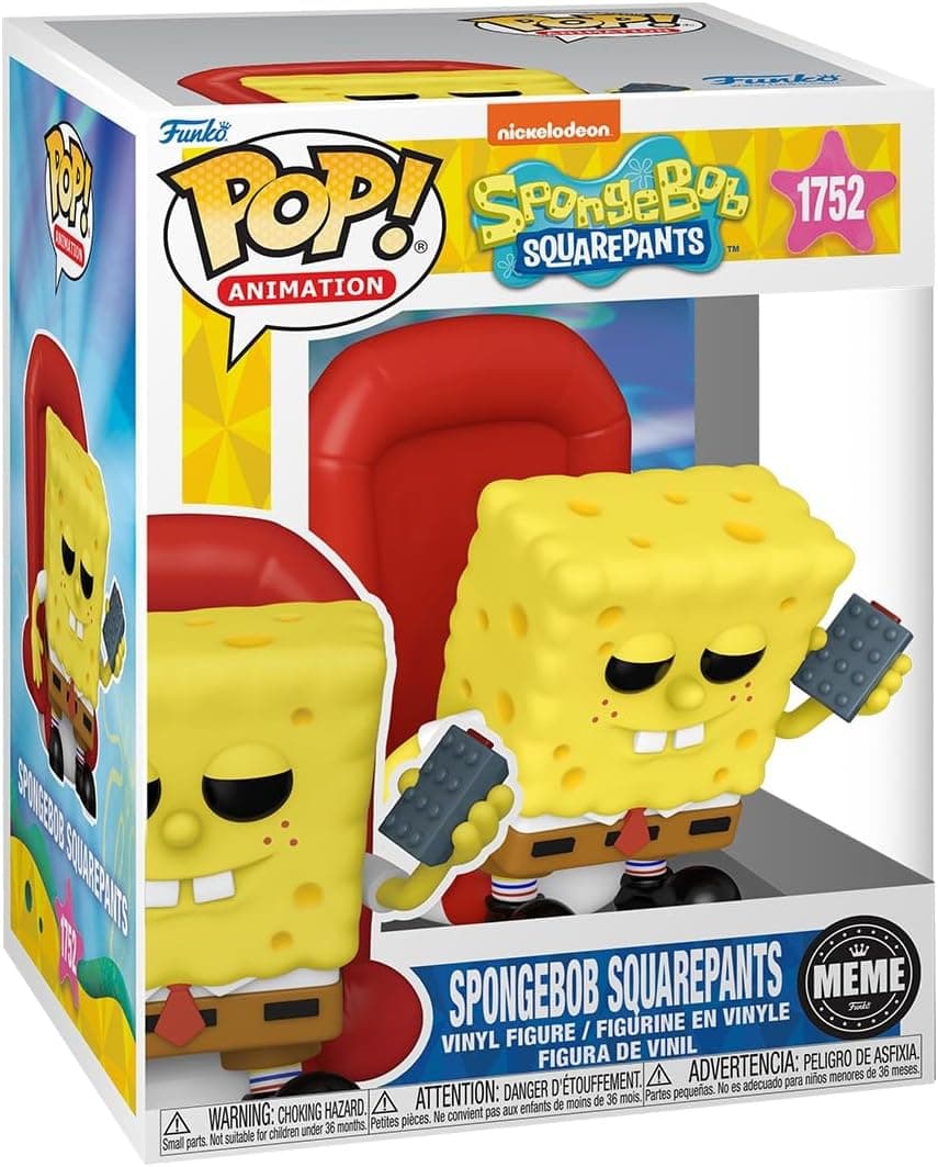 FUNKO Pop! Premium: Meme Spongebob​ - Spongebob Squarepants - Figura de vinil colecionável - ideia de presente - Mercadoria oficial - brinquedos para crianças e adultos - TV Fans