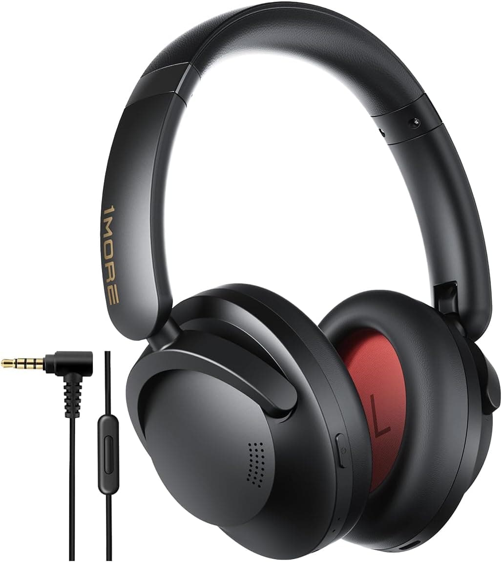 1MORE SonoFlow Pro | Auscultadores Bluetooth over-ear com cancelamento de ruído ativo e som Hi-Res