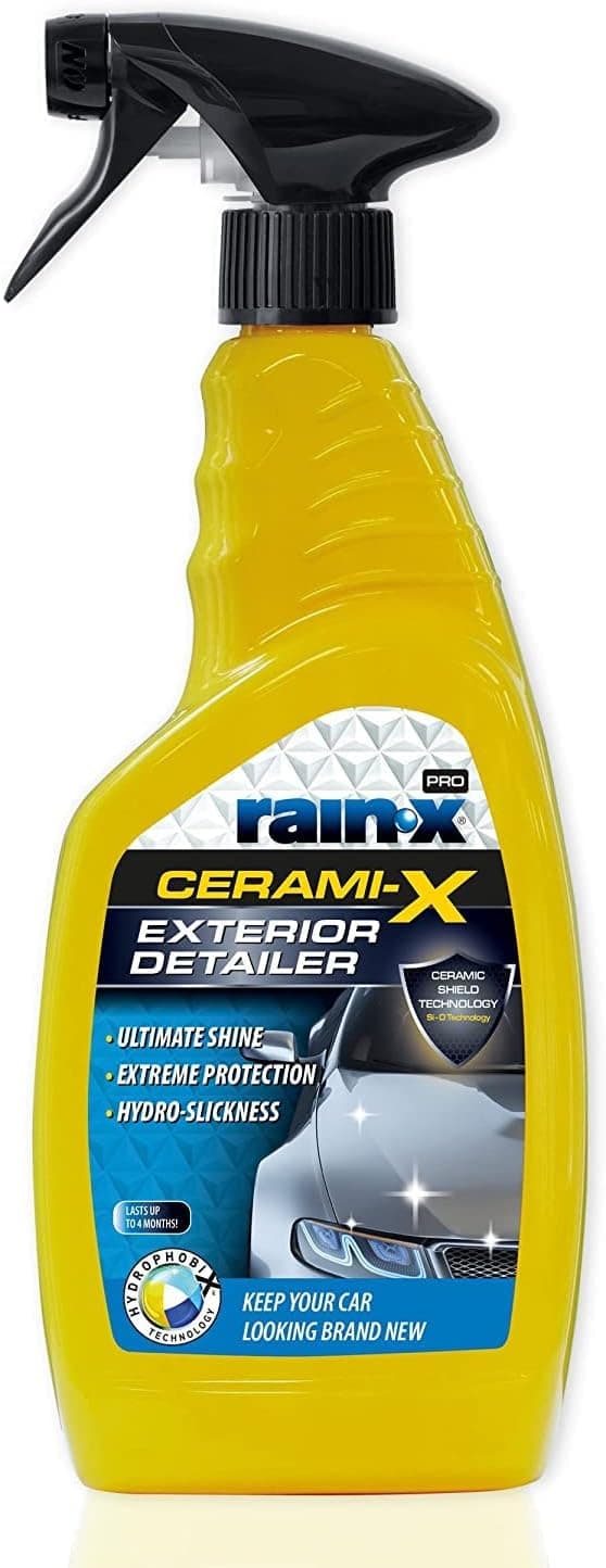 Rain-x Tratamento cerâmico carro premium, cera carro brilho alto com proteção hidrofóbica e UV, protege 3 meses - 750 ml
