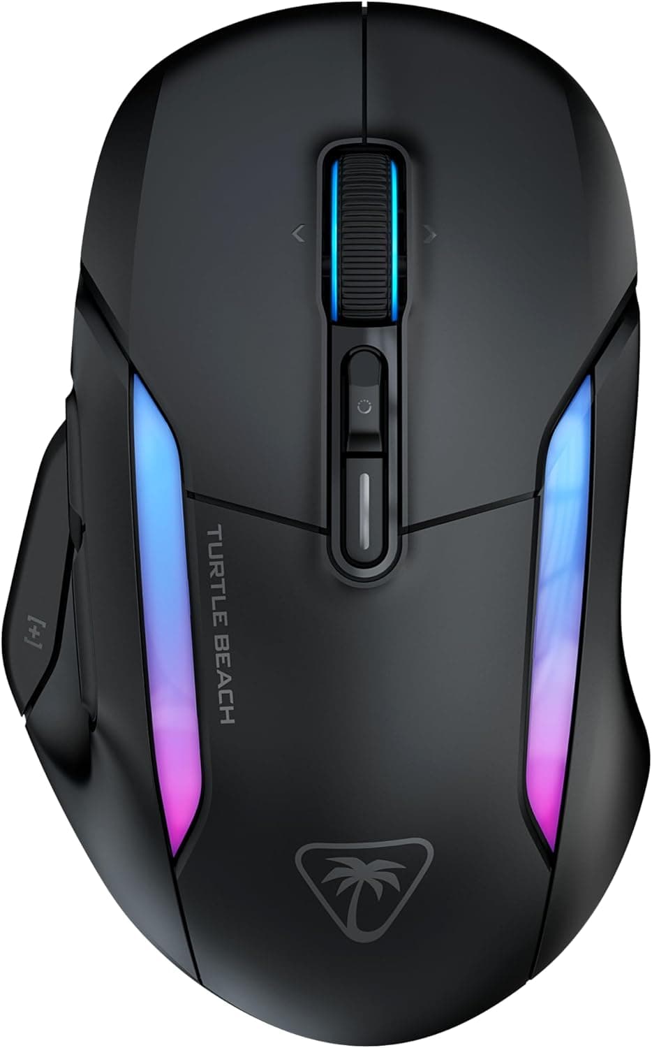 Turtle Beach Kone II Air: rato inalámbrico ergonómico RGB para jogos, bateria de 350 horas, sensor ótico de 26.000 PPP, interruptores óticos de 100 milhões de cliques, preto Ceniza