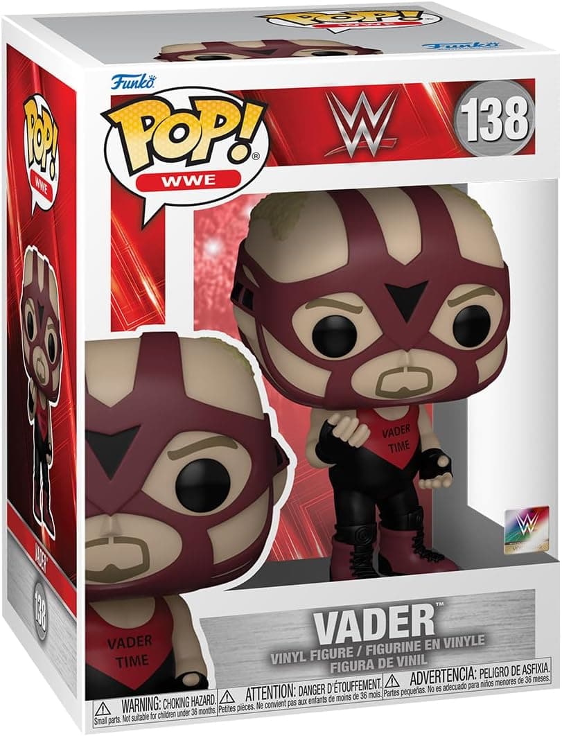 Funko Pop! WWE: Big Van Vader - Figura de vinil colecionável - ideia de presente - Mercadoria oficial - Brinquedos para crianças e adultos - Fãs desportivas - boneco para colecionadores e exposição