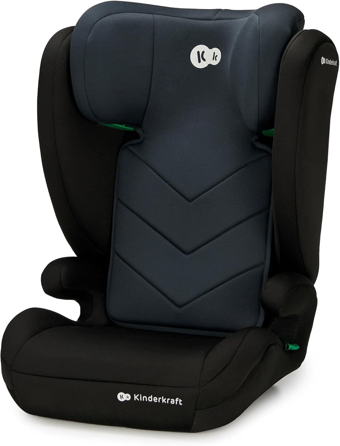 Kinderkraft I-SPARK Cadeira de carro, i-Size, para bebé, grupo 2/3 100-150 cm, de 3,5 a 12 anos, de 15 a 36 kg, leve (4,5 kg), cinto de segurança de 3 pontos, proteção lateral, preto