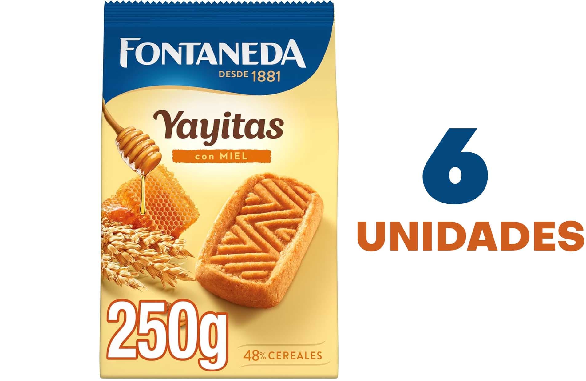 Fontaneda Yayitas bolachas com mel, 250 g