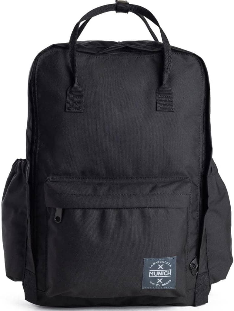 Munich Backpack Cour Large Black, Mochila unissexo para adulto