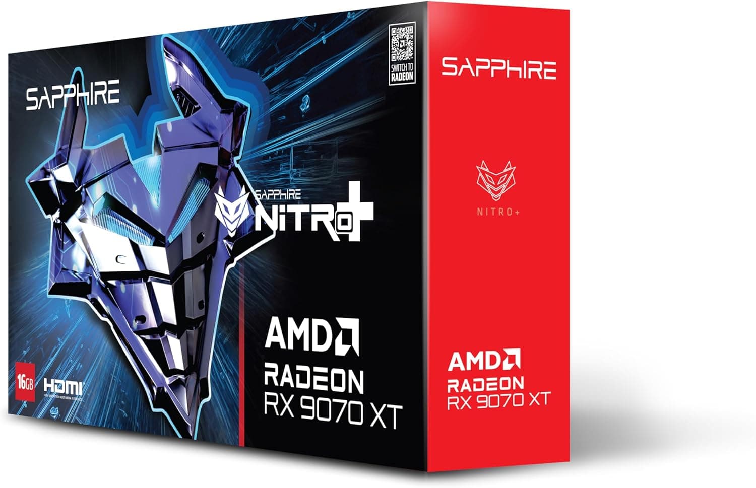 Sapphire Nitro AMD Radeon™ RX 9070 XT Gaming OC 16 GB HDMI duplo/DP