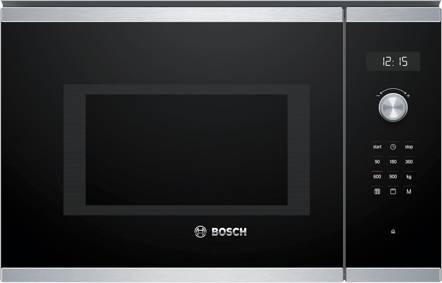 Bosch - Microondas integrável, Grill, Série 6, aço inoxidável, BEL554MS0