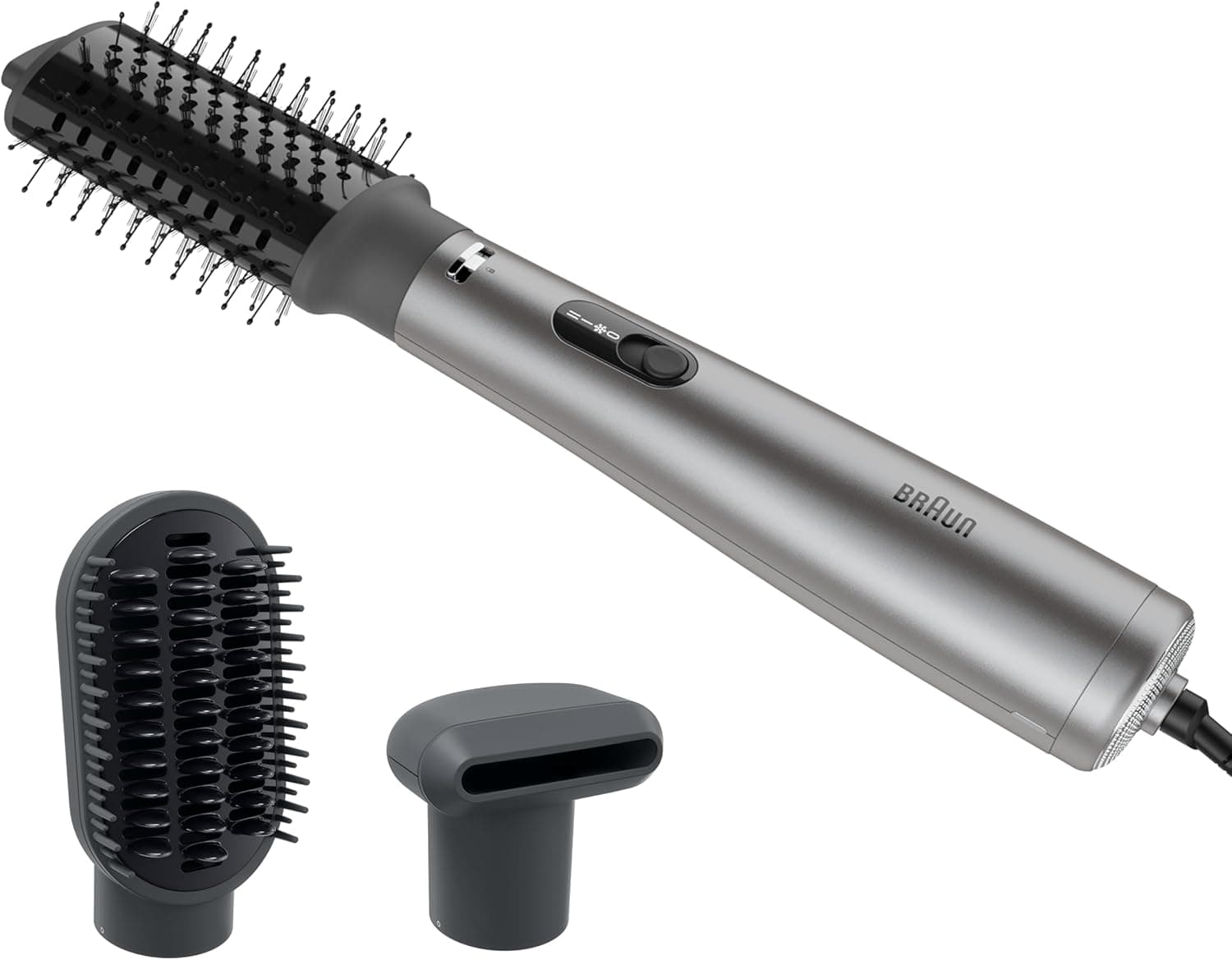Braun Secador Air Styler AS4.3, secador de alto desempenho, escova térmica volumizadora, motor HTDC de 1000 W com 3 modos de penteado, tecnologia Super IONTEC anti-friccionamento, BRAS430E