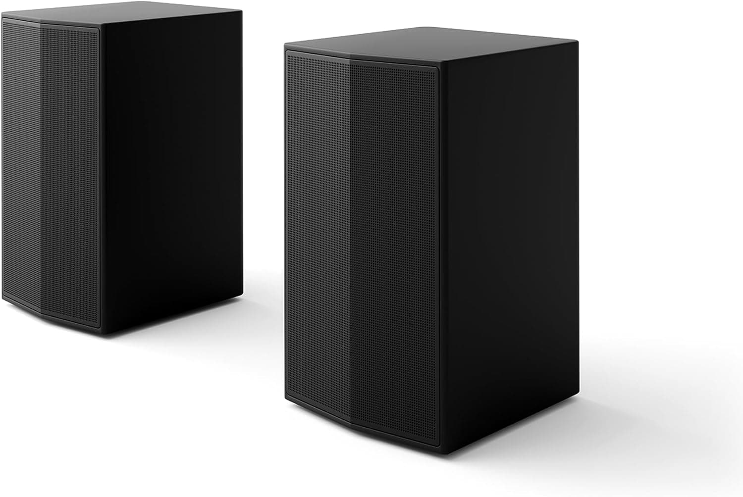 LG SPT8-S Kit de colunas traseiras, kit de colunas traseiras para barras de som, potência de 100 W e 2,0 canais, som potente e envolvente, design adaptado ao seu espaço, preto