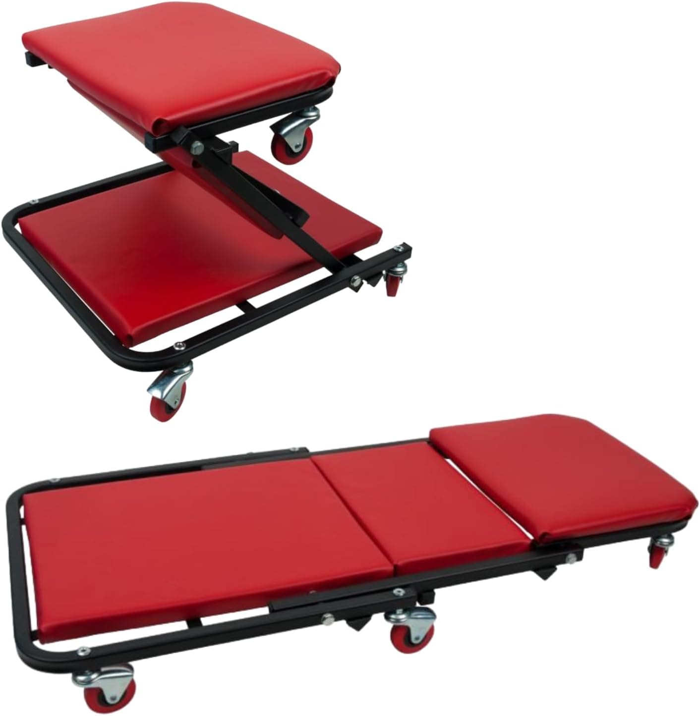 KS Tools 500.8011 | Maca móvel e assento dobrável para oficina automóvel 1040x490 mm