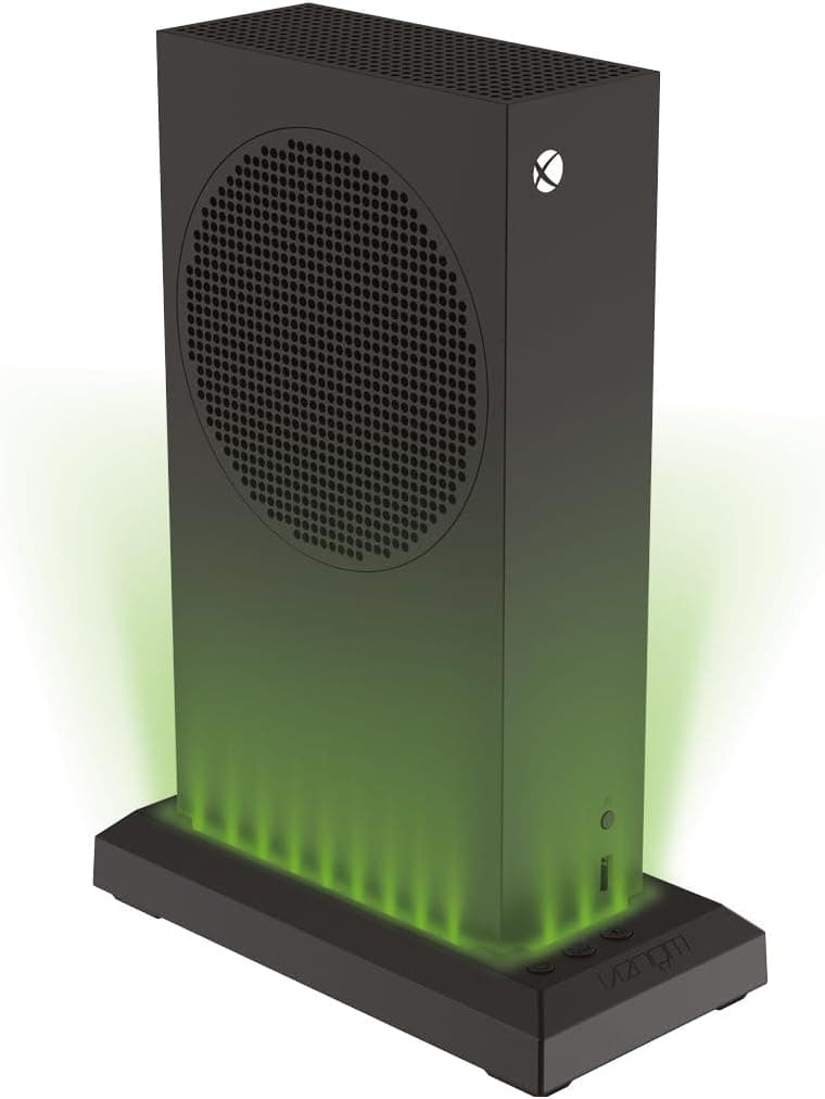 Suporte de consola com luz LED multicolorida Venom - Preto (Xbox Series S)