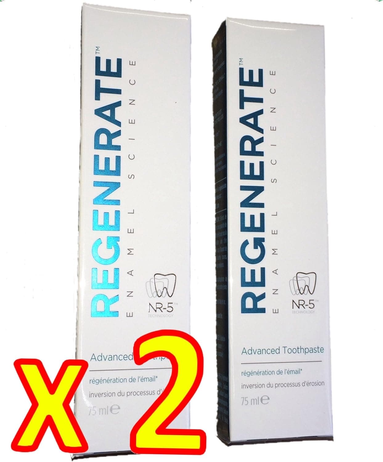 Regenerate Enamel Science - Pasta de dentes avançada Regenerate Enamel Science 75 ml, lote de 2 x 75 ml