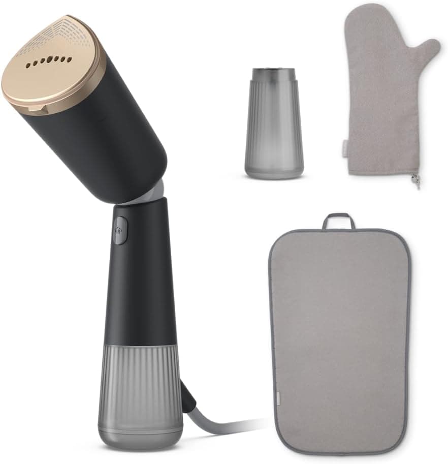 Vaporizador de mão Philips Série 5000 - Lista em 35 segundos com cabeça ajustável, placa de vapor com aquecimento ativo, configurações Eco e Max, para roupas lisas e sem rugas (STH5030/80)