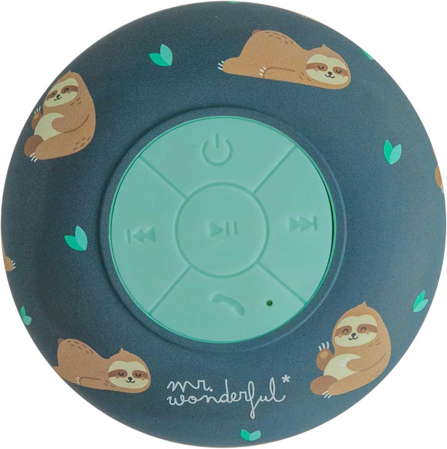 WONDEE Mr Wonderful Altifalante chuveiro Bluetooth ventosa com IPX4 impermeável, altifalante para duche som estéreo 360° e 4 horas de reprodução com Bluetooth 5.0 preguiçoso