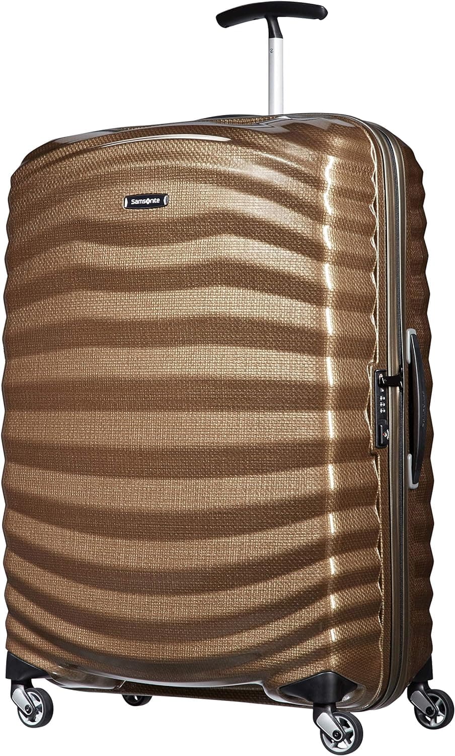 Samsonite LiteShock Spinner, Castanho (Sand), 75 cm, Spinner 75/28