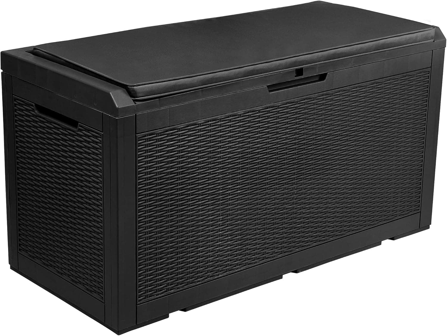 YITAHOME 380 L Caixa de armazenamento de jardim, arca de organização exterior para armazenamento ao ar livre para móveis de pátio