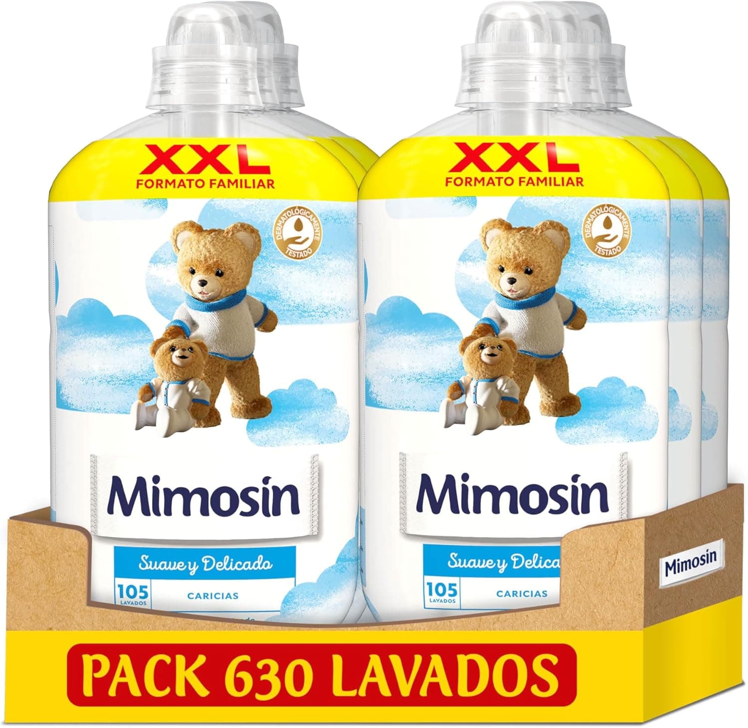 Mimosín Concentrado suave, 6 x 105 lavagens
