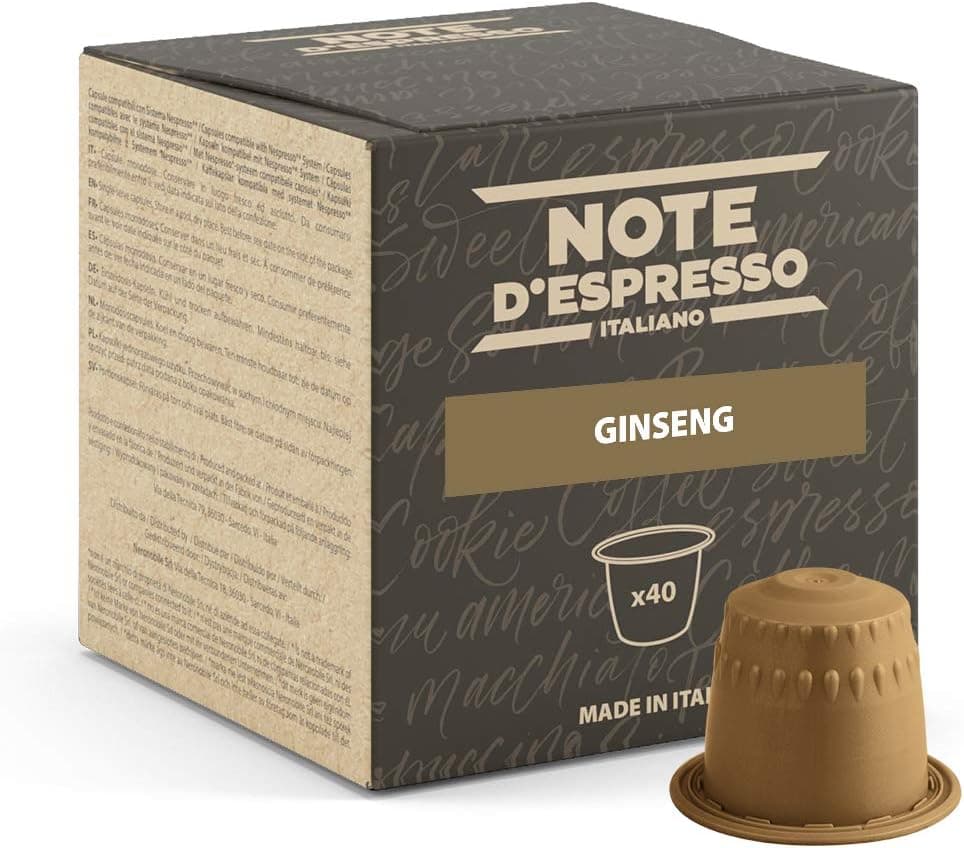 Note d'Espresso - Ginseng - Cápsulas compatíveis com cafeteiras NESPRESSO - 40 caps