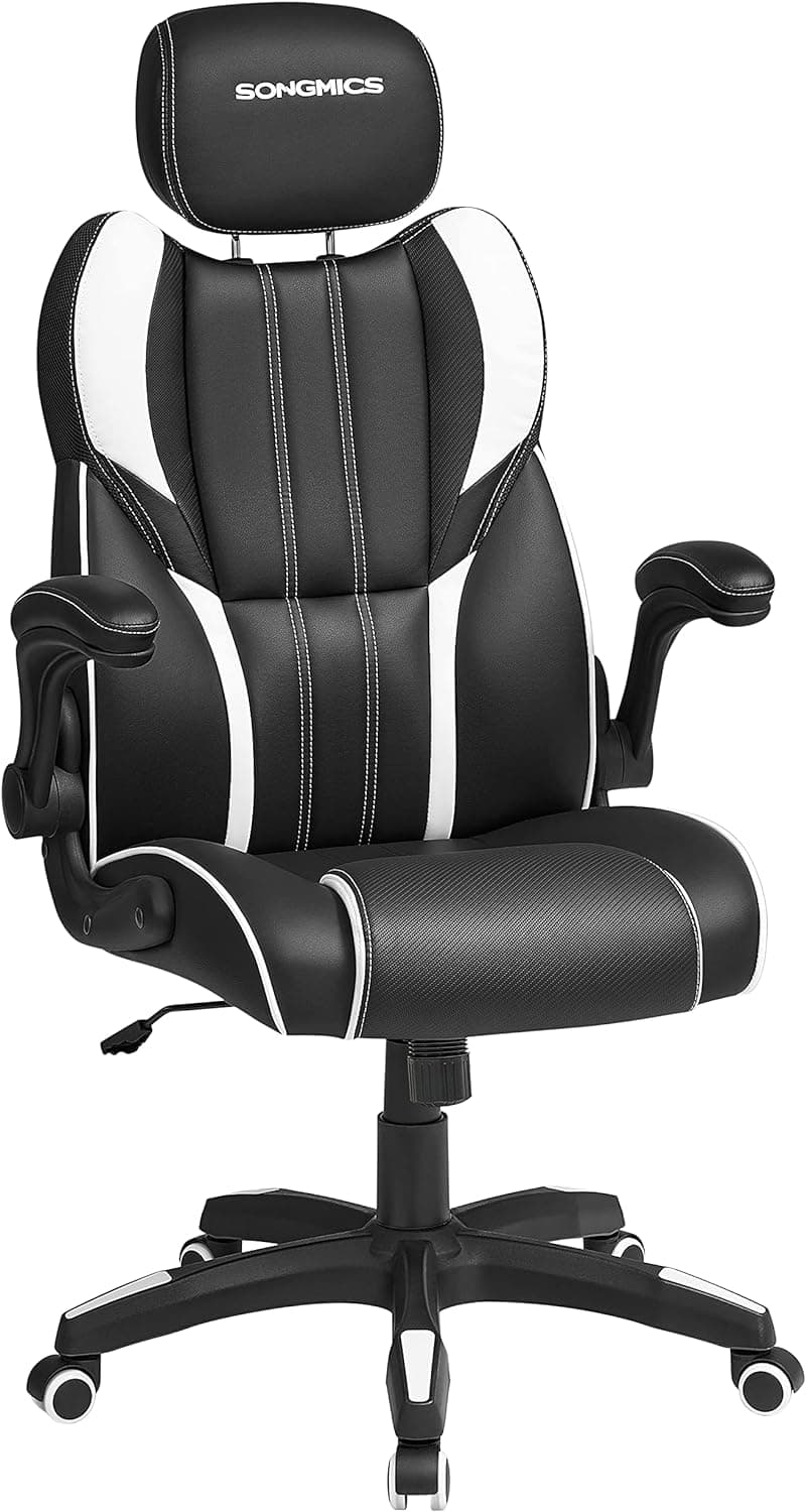 SONGMICS 0194343035451 Cadeira de escritório, 69 x 72 x (118-136) cm