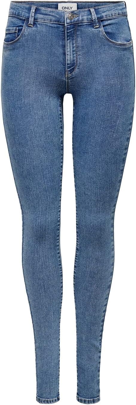 ONLY Calças de ganga Skinny fit ONLRAIN Mid Waist Skinny Fit Calças de ganga