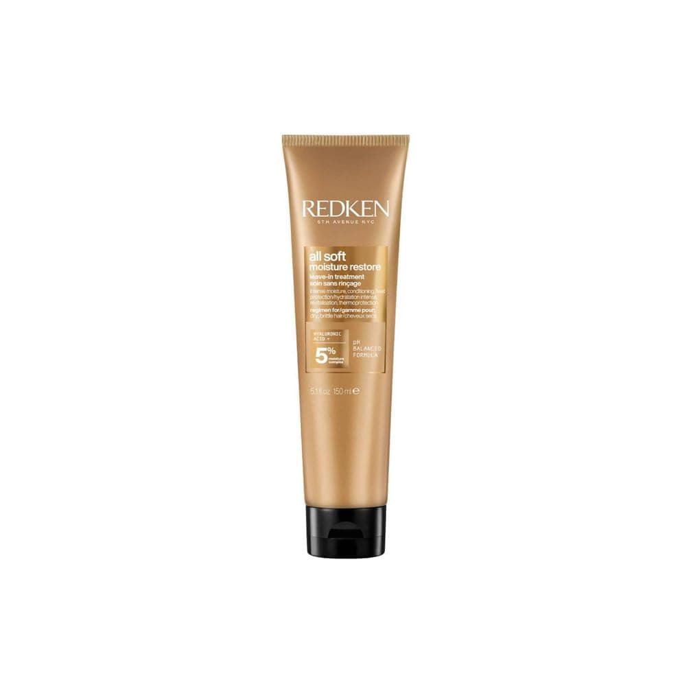Redken, Tratamento revitalizante sem enxaguamento, hidratação profunda e densidade instantaneamente, para cabelos secos e/ou quebradiços, All Soft, 150 ml