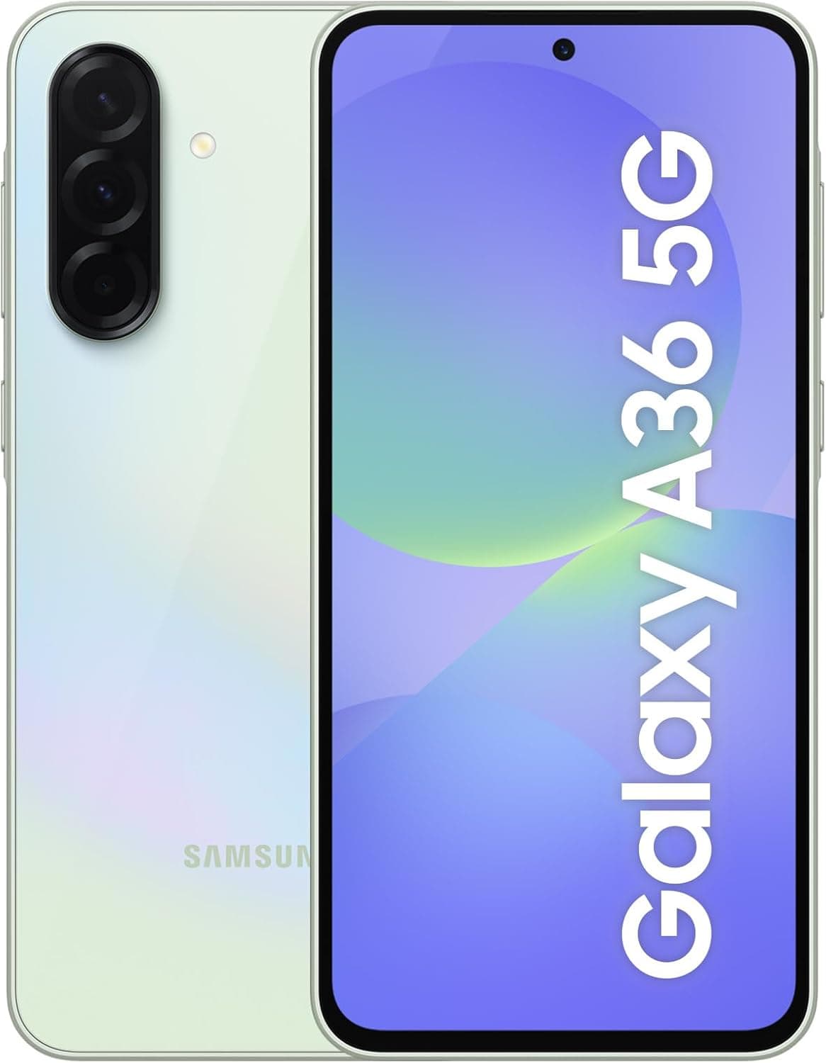 Samsung Galaxy A36 5G 128 GB telemóvel, 6 GB RAM, câmara 50 MP, limão, garantia do fabricante 3 anos + 1 ano extra