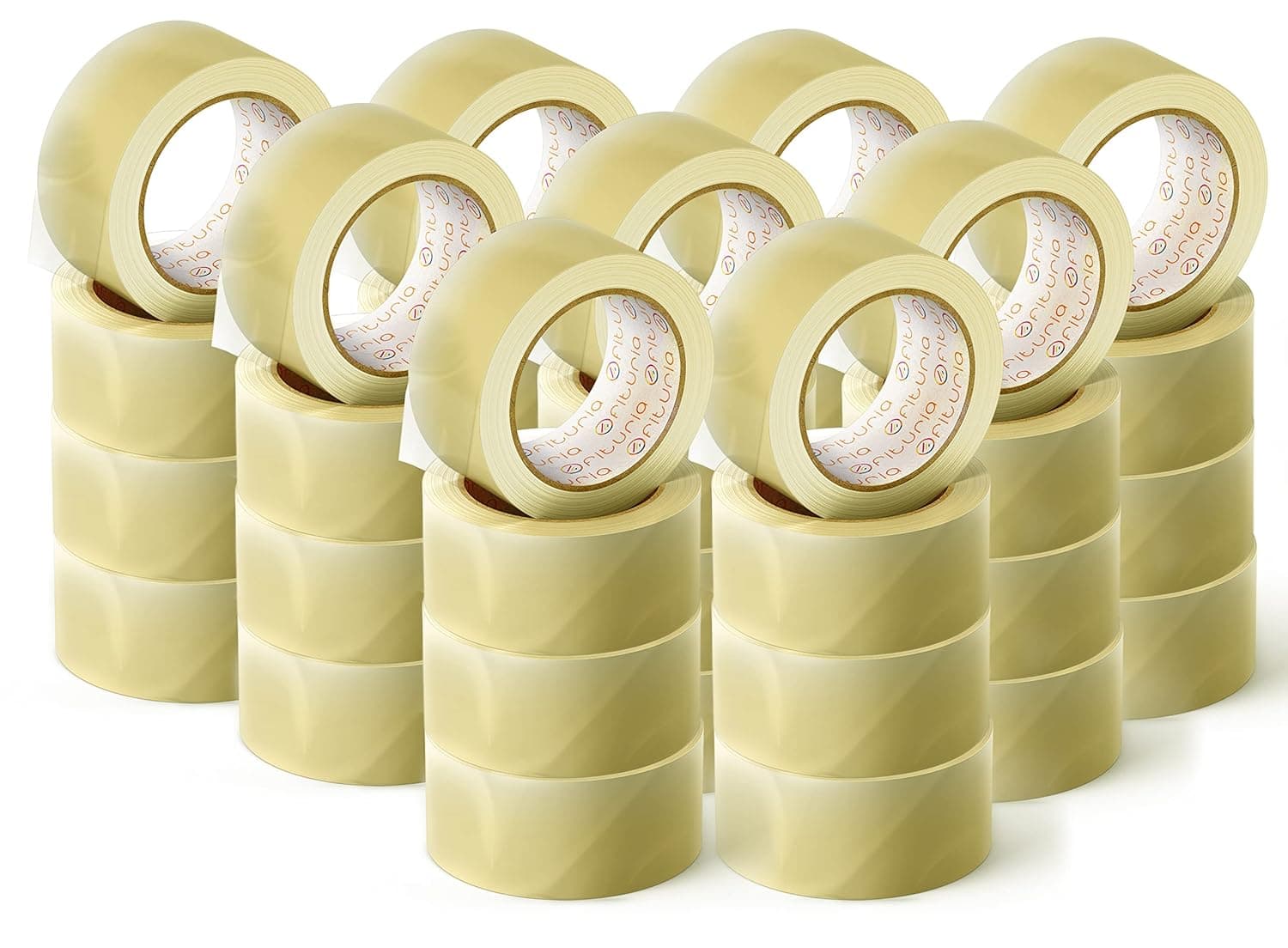 OFITURIA Fita adesiva de embalagem transparente para embalagem de caixas de papelão de envio e movimentos. Gabinete para embalagens seguras e resistentes, 36 cm x 60 m, transparente, 36 rolos)