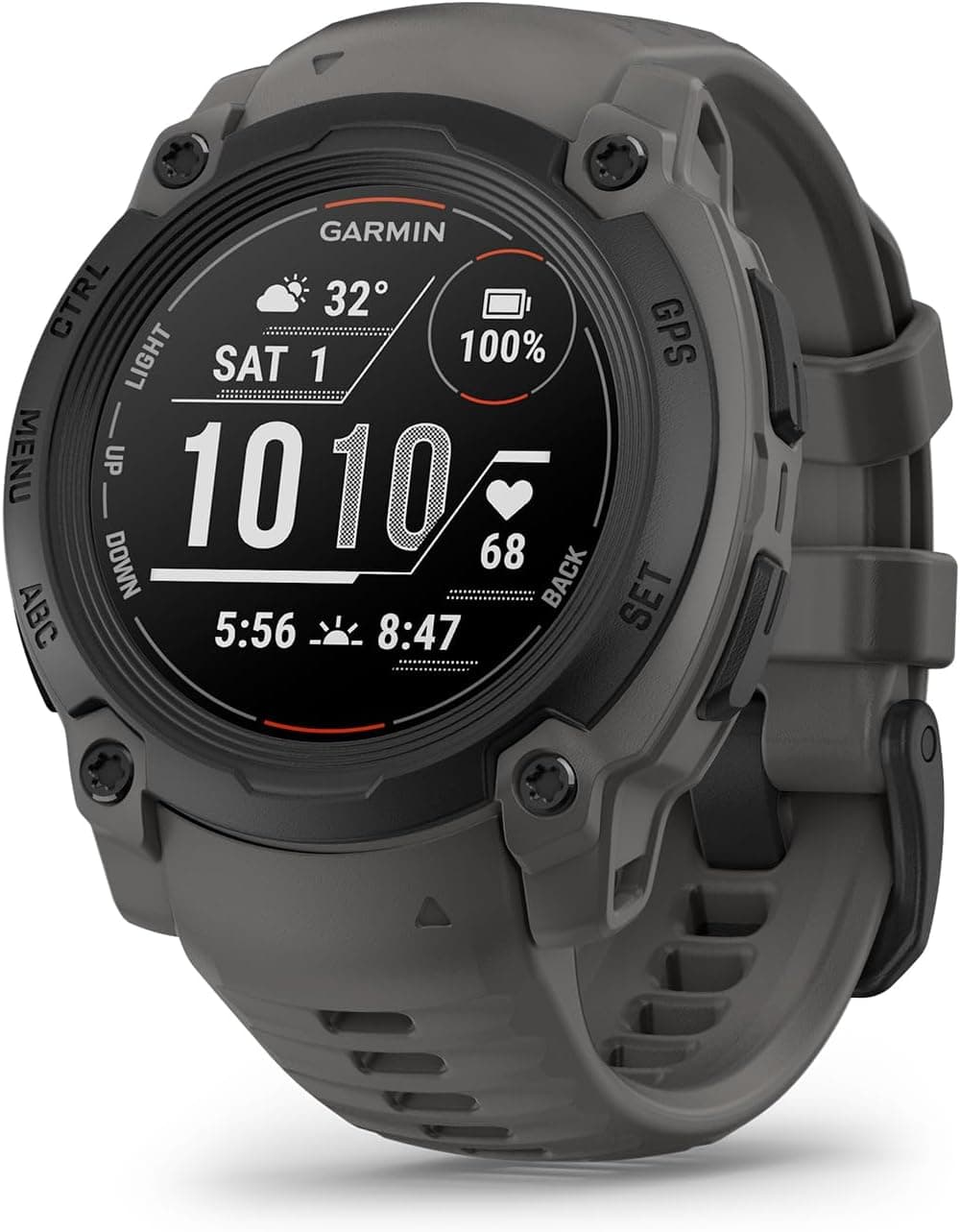 Garmin Instinct E, Relógio inteligente com GPS, 40 mm, impermeável, aplicações desportivas integradas, monitorização da saúde, notificações inteligentes, preto