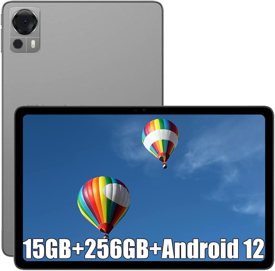 DOOGEE T20 Tablet de 10,4 polegadas, 15 GB RAM + 256 GB ROM (TF 1TB), 2K TÜV Certificado Octa-Core Android 12 com bateria de 8300 mAh, dupla 4G e 2,4/5G WiFi, 16 MP+8MP, 4 Ah colunas Hi. - Res áudio