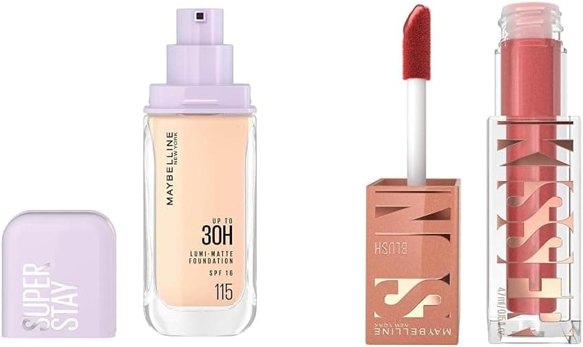 Maybelline New York, kit de maquilhagem: Lumi Matte Tono 115 Blush líquido Sunkisser tom City Sizzle