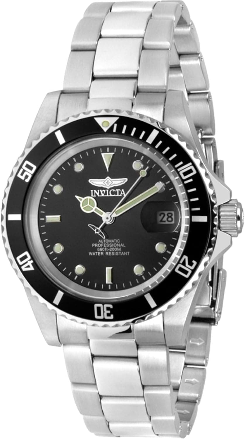 INVICTA Pro Diver Relógio automático para homem de aço inoxidável, 40 mm