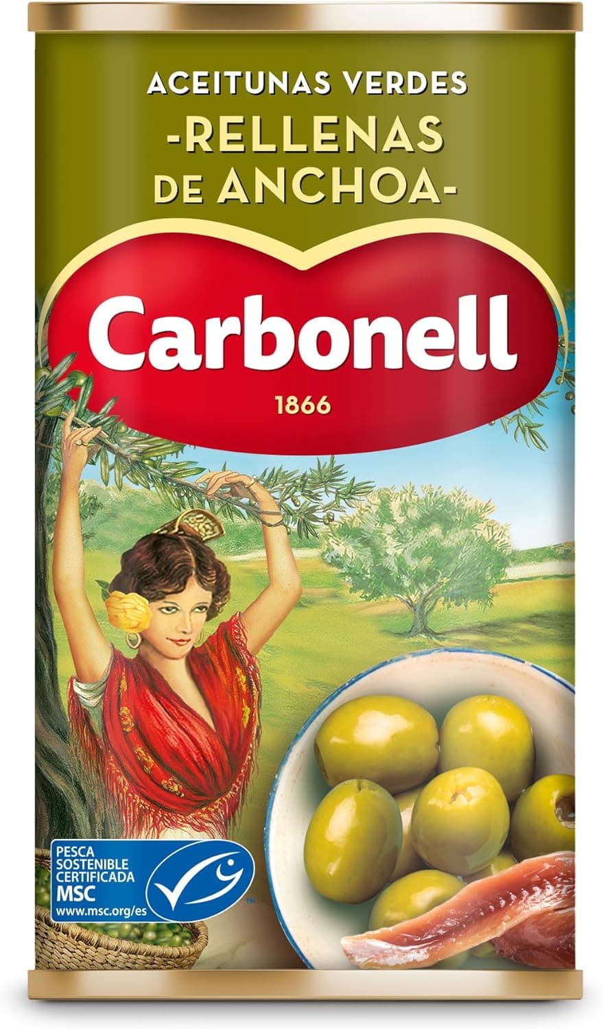 Carbonell azeitonas, cheias de largura, 150 g