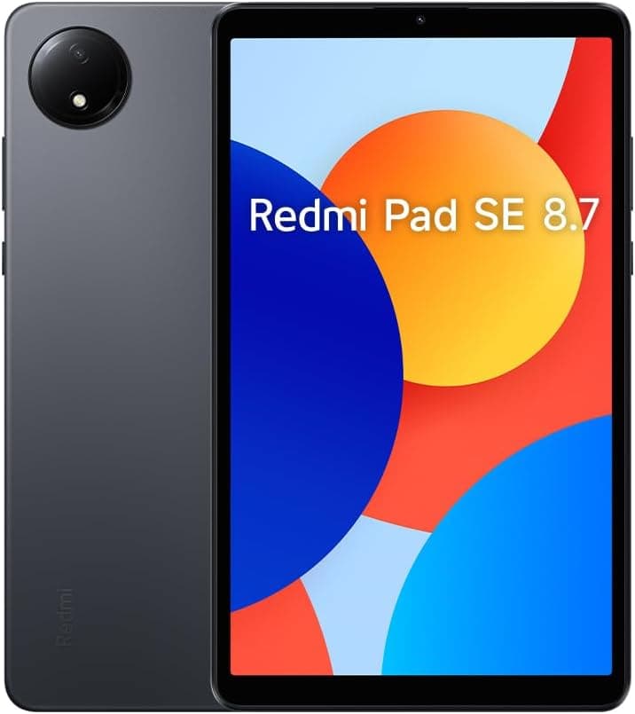 Xiaomi Redmi Pad SE 8,7" Tablet LCD de 8,7" (MediaTek Helio G85, 4 GB de RAM, 64 GB de ROM, WiFi + Bluetooth 5.3, bateria de 6650 mAh, carregador não incluído), cinzento (versão ES)