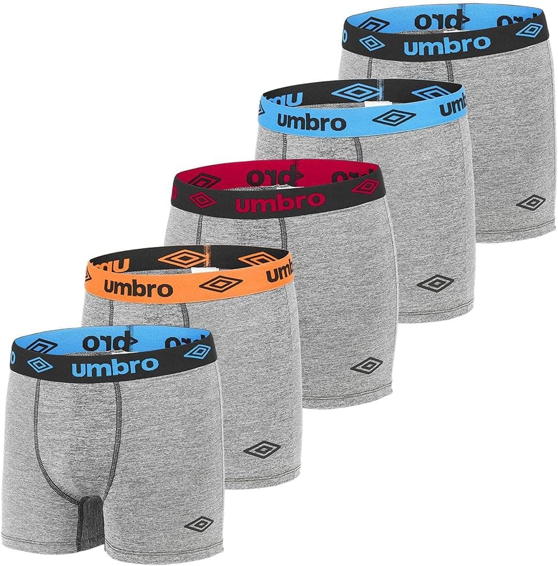 Umbro Cuecas roupa interior homem Sans Couture liso (embalagem de 5)