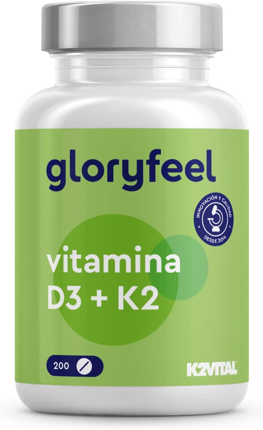Vitamina D3 e K2 2000 U.I. - 100 µg de vitamina K2 MK7 - premium: K2VITAL® - Dose personalizada - suporte para ossos, músculos e sistema imunitário