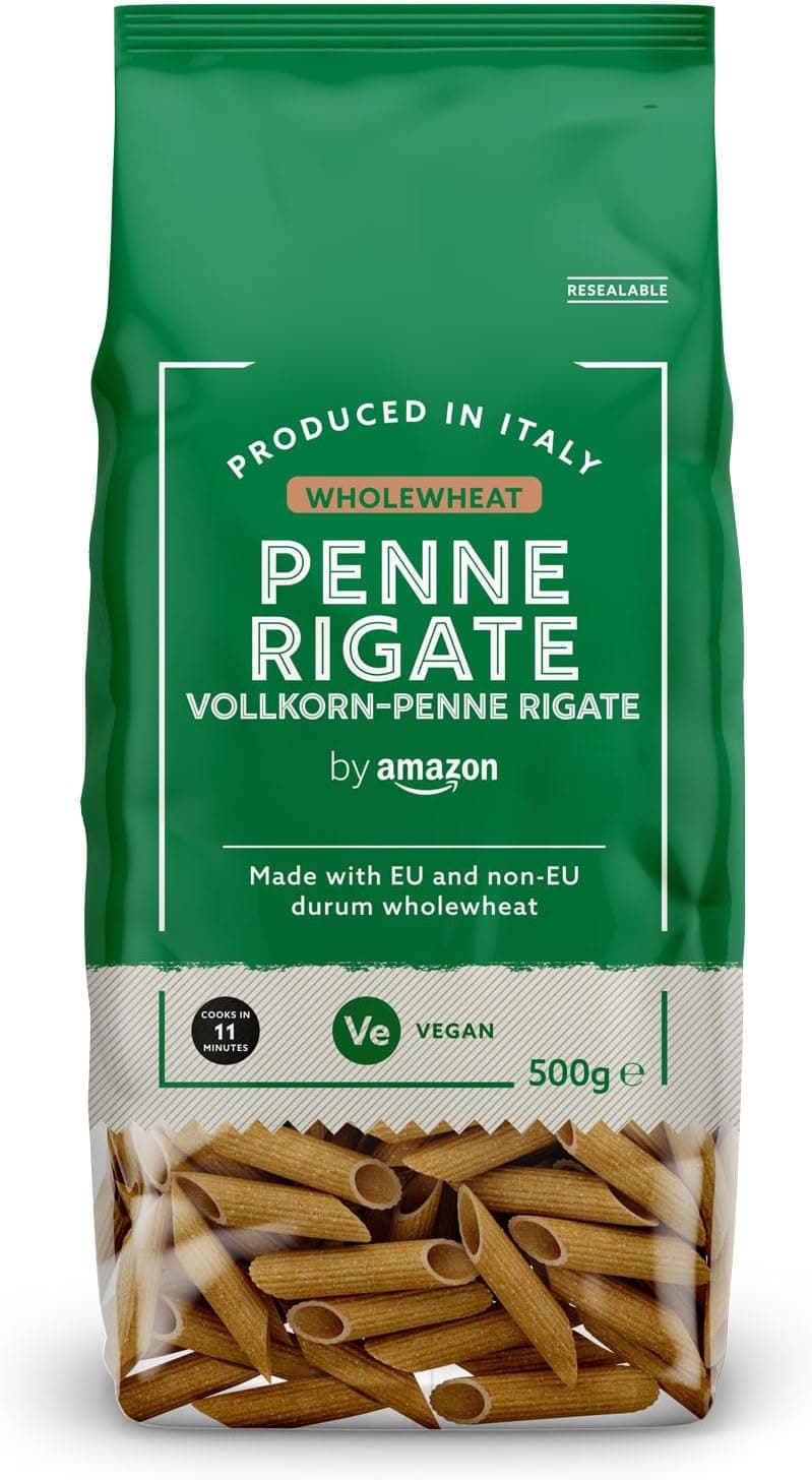 by Amazon Penne Rigate integral, vegan, 500 g