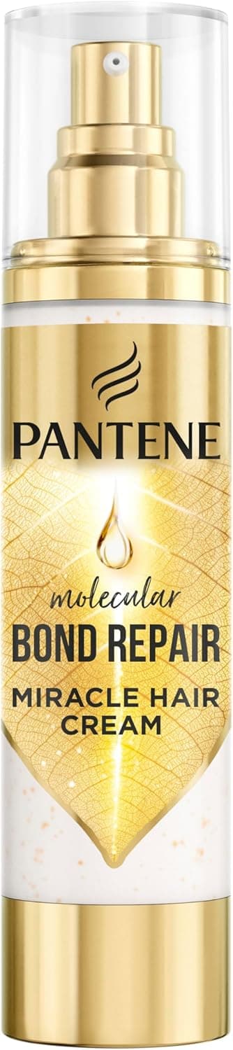 Pantene Molecular Bond Repair creme sem enxaguar 90 ml. Tratamento empilhar com fórmula Pro-V concentrada para todos os tipos de cabelo danificado. Nutre, fortalece, suaviza o cabelo. Reparador de